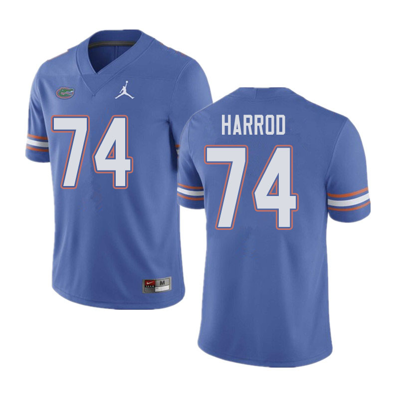 Jordan Brand Men #74 Will Harrod Florida Gators College Football Jerseys Sale-Blue